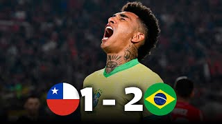 CHILE vs BRASIL 1-2 | RESUMEN y GOLES DEL PARTIDO | ELIMINATORIAS SUDAMERICA