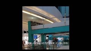 Aluminium square truss system for shopping mall Decoration