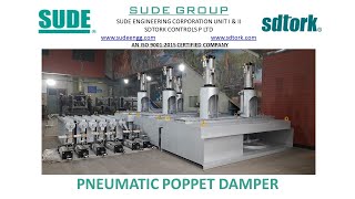 Pneumatic Poppet Outlet Damper for Clean Air Discharge From Bagfilter System