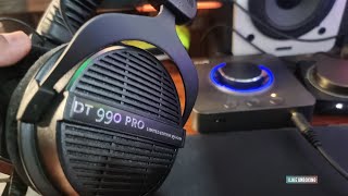 Beyerdynamic Dt 990 pro black edition & Soundblaster x4 Unboxing