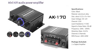 eBay/Amazon AK 170 40W Amp Review