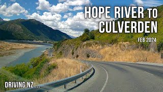 Driving New Zealand: Hope River to Culverden | 4K Scenic drive