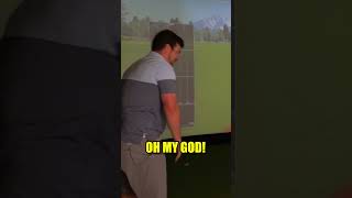 I Destroyed a $100,000 Golf Simulator #shorts