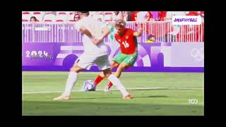 Ezzalsouli goal vs Iraq in Olympics 2024! 4k clip! #morocco #olympics #olympics2024