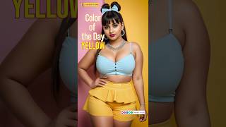 AI Model Lookbook: Tuesday's Yellow Charm 🌼 | Cute Indian Girl in Stylish Yellow Attire