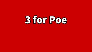 3 for Poe| Cestin Stories