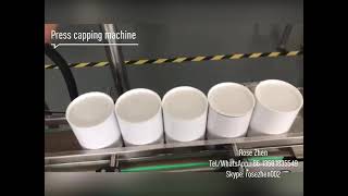 Bottle cap pressing capping machine