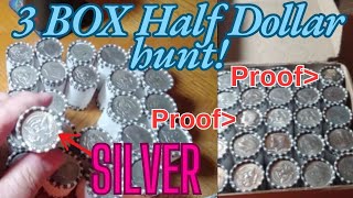 3 Box HALF DOLLAR Hunt: SILVER Ender, PROOF EnderS and Did we find MORE Magic & more SILVERS? #crh