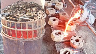 Induction Metal Melting Furnace use Hard working People | Small Scale Industry