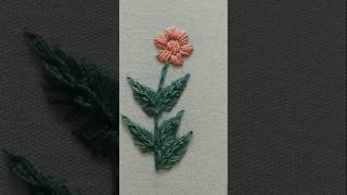 Floral embroidery wall art,farmhouse decor || Embroidery tutorial for beginners #art#shorts