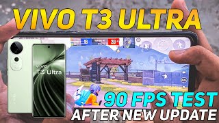 VIVO T3 ULTRA PUBG TEST 90 FPS AFTER NEW UPDATE | LAG ISSUE 🔥