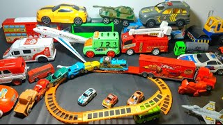 Ada Kereta Thomas Bersama mainan mobil Polisi,Mobil Mcqueen,Tayo&Friends,Truk Molen,Mobil Balap