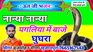 नान्या नान्या पगलिया में बाजे घुघरा !! ऊत जी के भजन !! Singer brijmohan Meena !! Ut ji bhajan