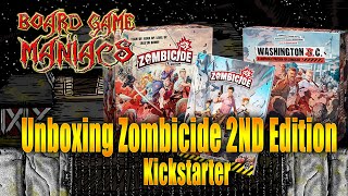 Zombecide 2nd edtion Kickstarted - Unboxing - Apocalyptic Saturday - BoardGameManiacs