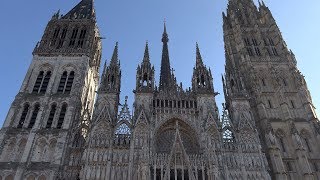 Northern Europe - France Normandy Rouen - Christmas Market at Cathedral Notre-Dame & downtown