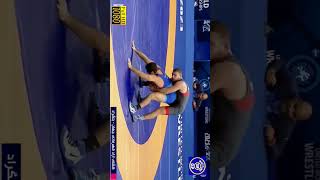 فن وحشتناک ارسلان باگایف روس #belgrade #sports #wrestling ##RUS