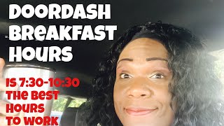 Doordash breakfast hours - when do people start ordering food in the morning