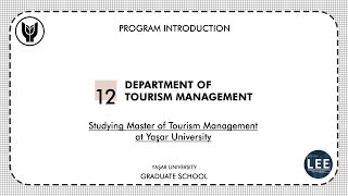 Studying Master of Tourism Management at Yasar University