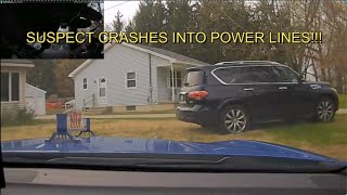 Michigan State Police Chase Stolen Infiniti Through Grand Rapids | High Speed Chase and Crash