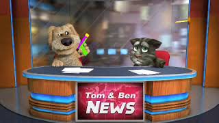 Talking Tom y Ben las noticias.