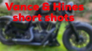 Harley 48 Vance & Hines Short Shots sound test