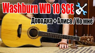 Ремонт Washburn WD 10 SCE - Лады, порожек