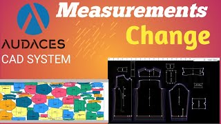 How to measurements check & change  Audaces CAD Software For Begginer Tutorial