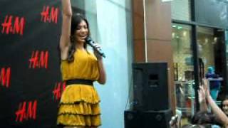 Ivi Adamou performing at H&M opening at Avenue Mall