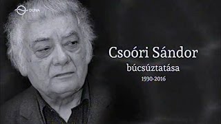 Csoóri Sándor búcsúztatása (2016. szeptember 21.)