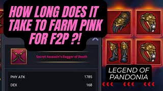 Legend of Pandonia Transcended Weapon || How long to farm as an F2P?