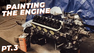 Painting a Classic Car Engine at Home - 1966 Mustang GT Rebuild Pt. 3