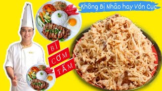 Cách Trộn Bì Cơm Tấm Sườn, Bì Cuốn, Bánh Mì Bì Để Lâu Không Bị Nhão Hay Vón Cục