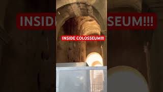 INSIDE COLOSSEUM!!! #shorts #history #colosseum #rome #ancient #gladiator #italy #learning