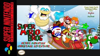 [Longplay] SNES - Super Mario Bros: Merry Mountain Christmas Adventure [Hack] [100%] (4K, 60FPS)