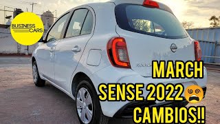 🔴 Nuevo Nissan March SENSE  2022‼️los cambios que le aplicaron😎 reseña rápida 🎯