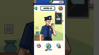 Draw the police Thief in 30 Seconds #31 #gameplay #drawthepolice #shorts #drawpuzzle