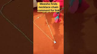 meesho finds beautiful jewellery chain #youtubeshorts #shortsvideo #meesho