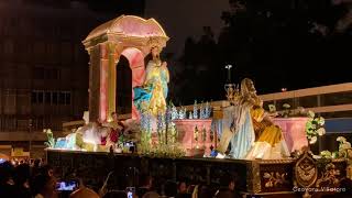 Procesión de la Inmaculada Concepción de San Francisco, Virgen de los Reyes, por el parque Colón.