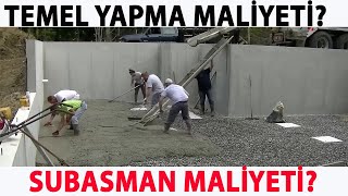 MÜSTAKİL EV TEMEL ATMA MALİYETİ NEDİR?