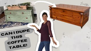 Was this Cedar Chest Makeover a Flop? You be the judge! - Furniture Flipping Coffee Table Makeover