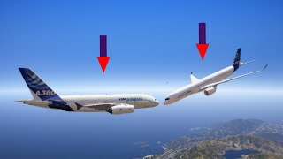 Airbus A350 Crashes mid-air with A380 | GTA 5