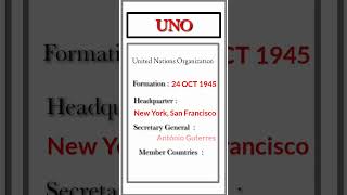 UNO organization #uno #organization #shorts #gk