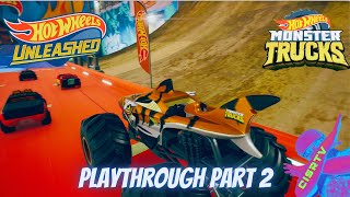 Hot Wheels Unleashed Monster Truck City Rumble Playthrough with EXCITING commentary | Part 2 on XBOX