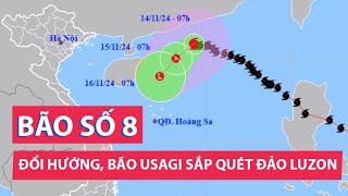 Bão số 8 đổi hướng, bão Usagi mạnh cấp 15 sắp quét qua đảo Luzon