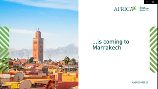 Africa50 General Shareholders Meeting 2022 in Marrakech, Morocco