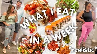 WHAT I EAT IN A WEEK | realistic eating, working 9 to 5 office job, mindful eating | MAY 2023