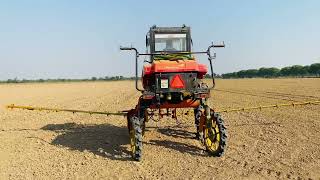 Pendimethalin herbicide spray (as premergence) in pea crop