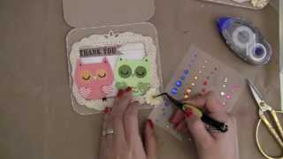 Owl Thank You Card Tutorial