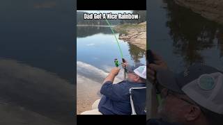 Dad Got A Nice Rainbow!! #dadlife #fishinglife #rainbowtrout #fishfry #fisherman #tropicreservoir