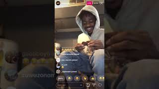 FBG YOUNG GOES LIVE JUST CHILLING AND SMOKING TALKING TO THE FANS